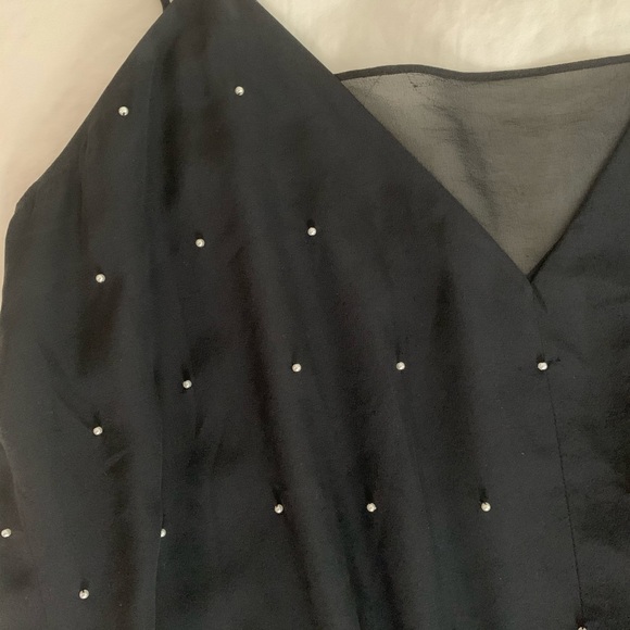 CLUB MONACO silk jumpsuit with pearl detailing - Picture 3 of 4